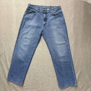 Lucky Brand Dungarees Jeans Mens 34 Boot Cut Zip Fly Grunge Denim Pants